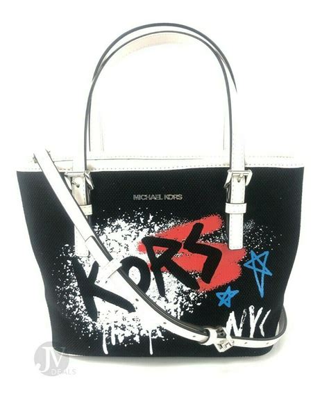 graffiti michael kors purse